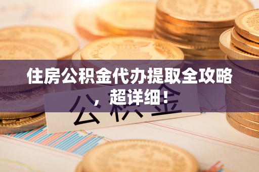 桂东住房公积金代办提取全攻略，超详细！